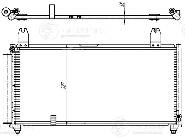 Радиатор кондиц. для а/м Suzuki Liana (02-)