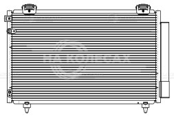 Радиатор кондиционера для автомобилей Avensis (03-) 1.6/1.8i/2.0D