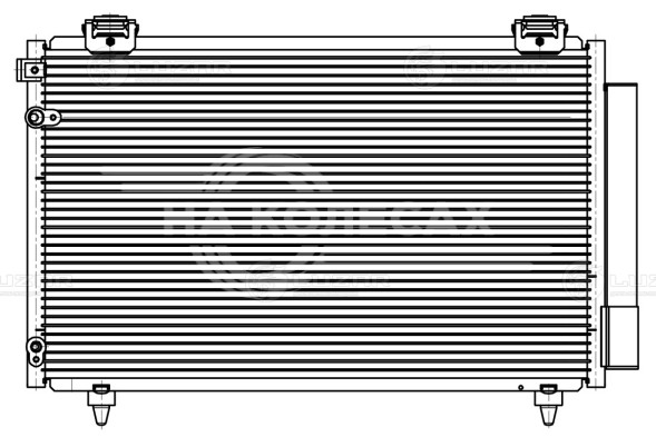 Радиатор кондиционера для автомобилей Avensis (03-) 1.6/1.8i/2.0D
