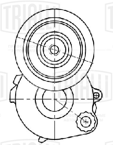 Ролик приводного ремня для автомобилей КАМАЗ 5490/Axor [ОМ457] с натяжным механизмом (вентилятора) d=77mm