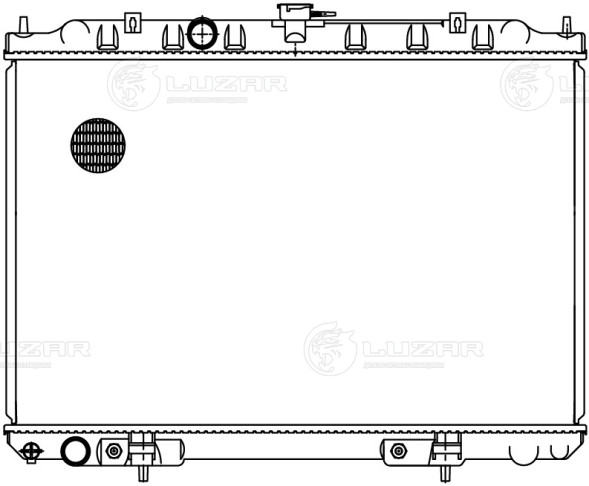 Радиатор охлаждения для автомобилей X-Trail T30 (01-) 2.0i/2.5i AT (исполнение д/России)