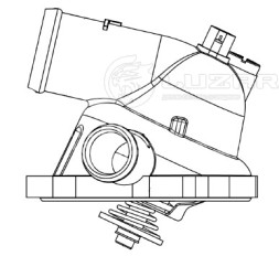 Термостат для автомобилей Audi Q7 (06-) 4.2i [BAR;BVJ] (95°С) (с корпусом) (LT 1815)
