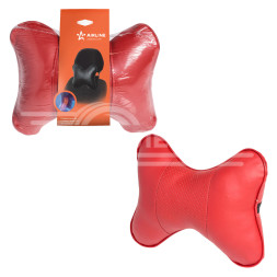 Подушка-косточка на подгол. &quot;Лима&quot;, экокожа, 1 шт., красная (ASP-B-08)