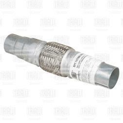 Переходник ступенчатый 50/55/60 L=300 с виброкомпенсатором 50х100 (нержавеющая алюминизированная сталь)