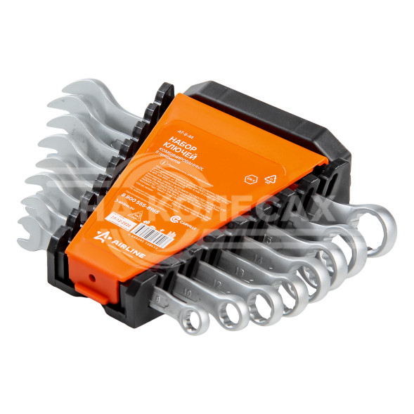 Набор ключей комбинированных 8 предм. (8-17мм) пласт.держат. PRO