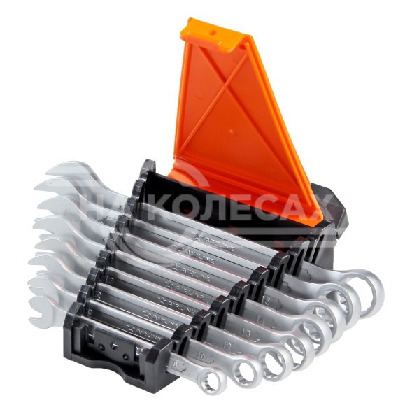 Набор ключей комбинированных 8 предм. (8-17мм) пласт.держат. PRO