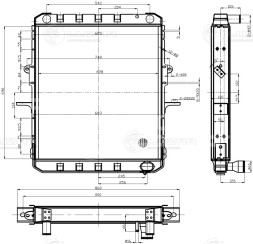 Радиатор охлаждения для автомобилей МАЗ ЯМЗ-236