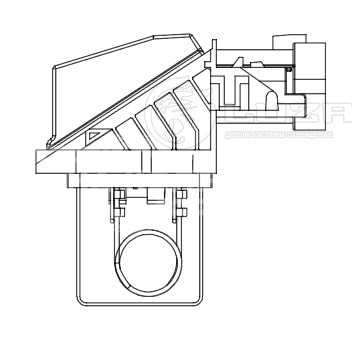 Резистор электровентилятора охлаждения для автомобилей PSA 308 (07-)/C4 (04-) (разъемы с торца, 6A/14A)