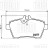 Колодки тормозные для автомобилей Mercedes A (W169) (04-) 1.5i дисковые передние