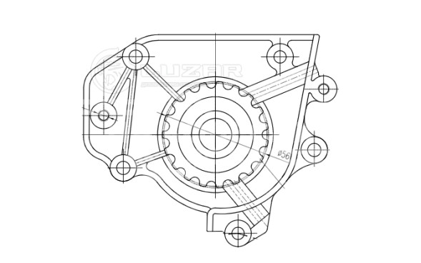 Насос водяной для автомобилей Honda Civic VI (95-) 1.6i [B16]