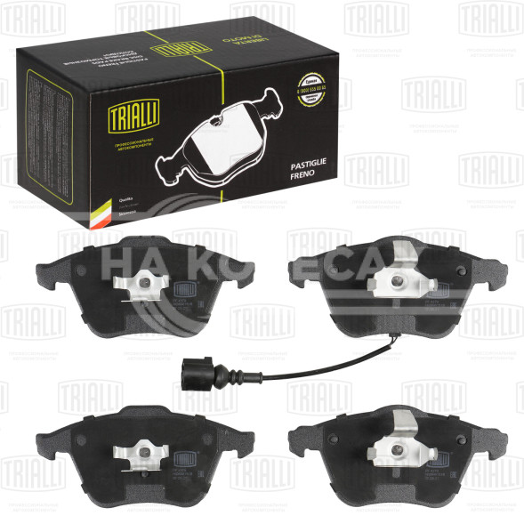 Колодки тормозные для автомобилей Audi A3 (03-) / Skoda Superb (08-) дисковые передние (в комплекте с датчиком)