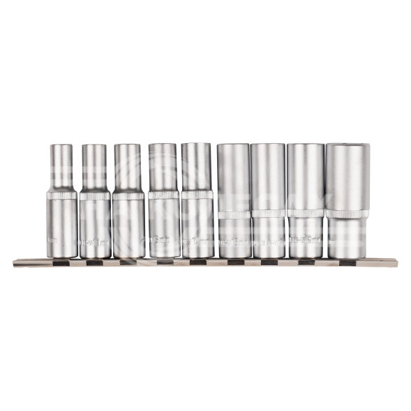 Набор головок торцевых 1/2&quot; DR шестигранных 9пр. глубоких (10,11,12,13,14,15,17,19,22мм)