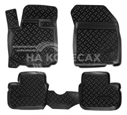 Ковры для Suzuki SX4 I Classic (06-, 10-), 4 шт., выс. борт, ТЭП, черн.