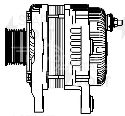 Генератор для автомобилей Nissan Qashqai J10 (06-) 1.6i 150A