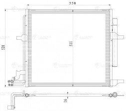 Радиатор кондиционера для автомобилей Atlas (18-)
