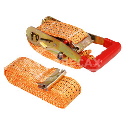 Ремень крепления груза для ЕВРОФУРЫ 5/10 т, 3,6 м, ширина 55 мм, с рельсовым креплением (крючки "ласточка")