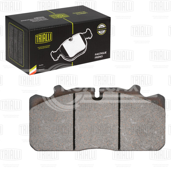 Колодки тормозные дисковые для автомобилей DAF, MAN, Iveco (WVA № 29088) с монтажным комплектом (в комплекте с 2-мя датчиками)