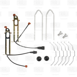 Колодки тормозные дисковые для автомобилей DAF, MAN, Iveco (WVA № 29088) с монтажным комплектом (в комплекте с 2-мя датчиками)