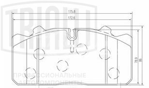 Колодки тормозные дисковые для автомобилей DAF, MAN, Iveco (WVA № 29088) с монтажным комплектом (в комплекте с 2-мя датчиками)