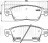 Колодки тормозные дисковые передние для автомобилей Infiniti EX (08-) / G (08-) (PF 4310)