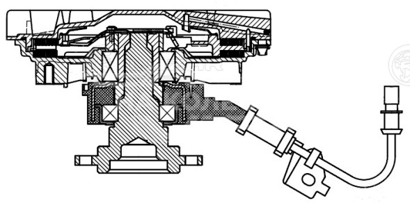 Муфта вязкостная для автомобилей MAN TGA (02-)/TGS/TGX (07-) (электронное управление, без крыльчатки) d 224 мм.
