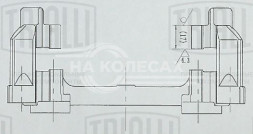 Скоба заднего тормозного суппорта для автомобилей Ford Focus II (05-)