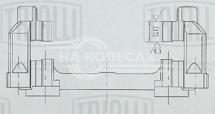 Скоба заднего тормозного суппорта для автомобилей Ford Focus II (05-)