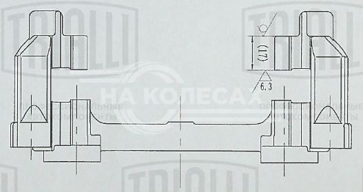 Скоба заднего тормозного суппорта для автомобилей Ford Focus II (05-)