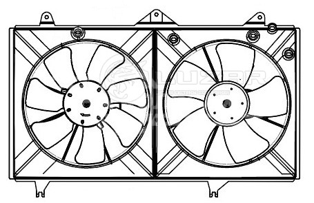 Электровентилятор охлаждения для автомобилей Toyota Camry (XV30) (01-) 2.0i/2.4i (2 вент.) (с кожухом)
