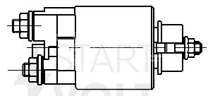 Реле втягивающее стартера для автомобилей Toyota Yaris (05-) 1.3i/Hilux (15-) 2.8D