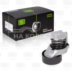 Ролик приводного ремня для автомобилей VW Polo Sedan (10-)/Skoda Rapid (12-) 1.2i/1.4TSi/1.6i AC+ (с натяжным механизмом) (CM 1804)