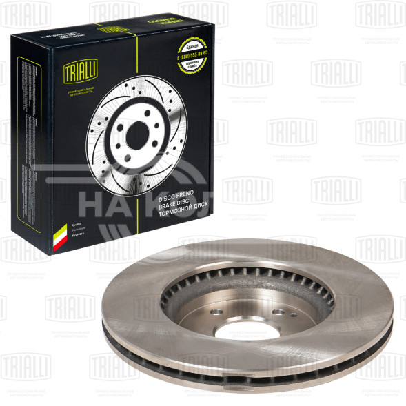 Диск тормозной передний для автомобилей SsangYong Action (11-) d=298 окрашенный