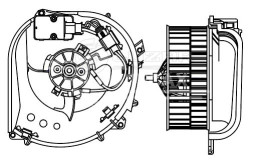 Электровентилятор отопителя для автомобилей Mercedes-Benz S (W140) (91-)