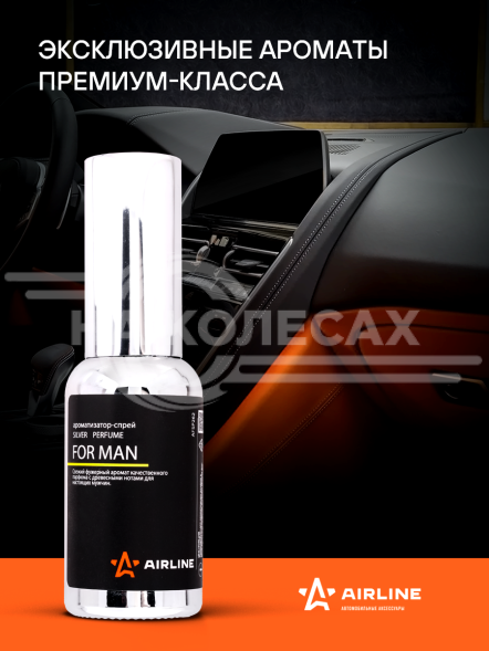 Ароматизатор-спрей &quot;SILVER&quot; Perfume FOR MAN 30мл