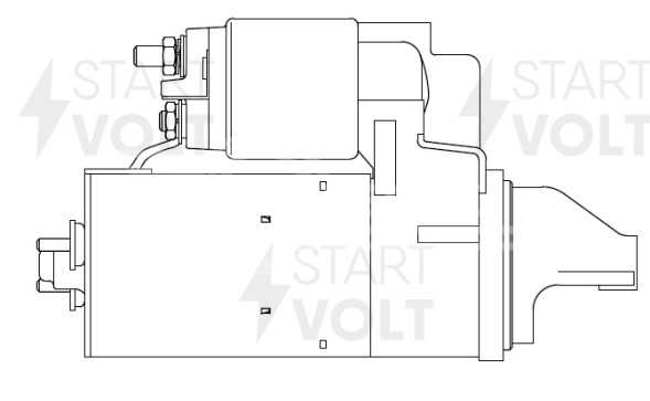 Стартер для автомобилей Daewoo Nexia (94-) 1.5i/Opel Vectra A (88-) 1.6i 1,4кВт