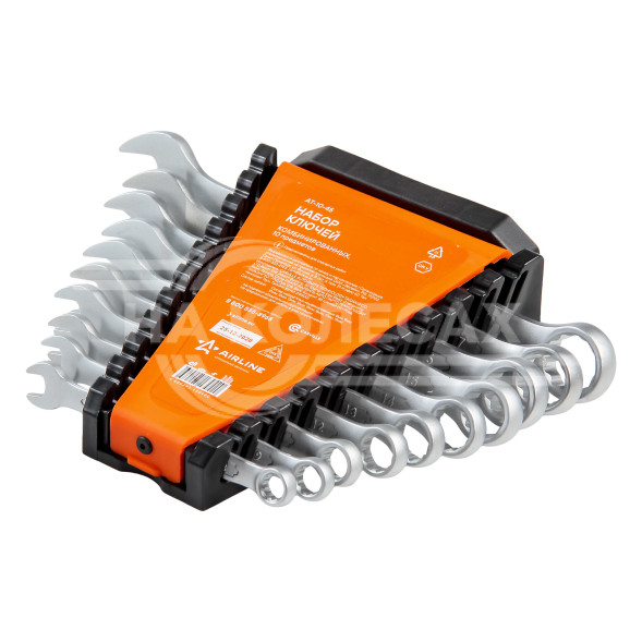 Набор ключей комбинированных 10 пр. (8-19мм) пласт.держат. PRO