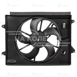 Электровентилятор охлаждения для автомобилей KIA Optima IV (15-) 2.0i/2.4i (с кожухом и резист.)