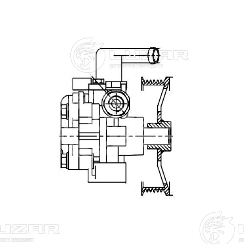 Насос ГУР для автомобилей Hyundai Tucson (04-)/Kia Sportage II (04-) 2.0D