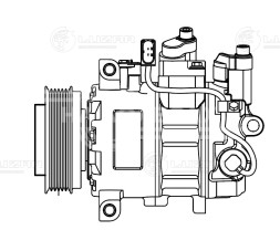 Компрессор кондиционера для автомобилей A4 (B7) (04-)/A6 (C6) (04-)