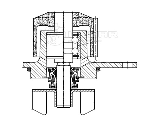 Насос водяной для автомобилей Citroen C3 (03-)/Peugeot 206 (98-) 1.1i/1.4i [TU] (шкив 20 зуб.)