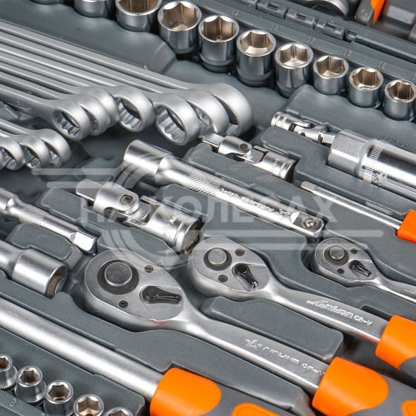 Набор инструментов универсальный 132пр. (головки 1/2&quot;, 1/4&quot;, 3/8&quot;) кейс