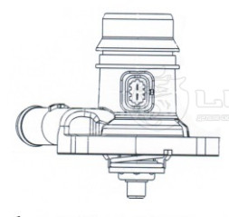 Термостат для автомобилей Opel Astra J (10-)/Mokka (13-) 1.4T (103°С) (с пластиковым корпусом)