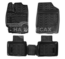 Ковры для Toyota Camry VII (XV50) (11-), 4 шт., (крепеж), выс. борт, 3D с подпятником, ТЭП, черн.