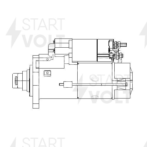 Стартер для автомобилей КАМАЗ 5490/MB Axor с дв. OM457LA 24В 7,5кВт