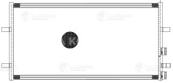 Радиатор кондиционера для автомобилей Transit (06-)