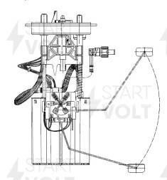 Модуль топливного насоса для автомобилей VAG Tiguan (07-)/Q3 (11-) 2.0 TDI