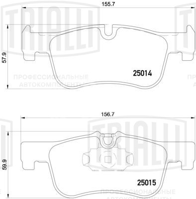Колодки тормозные дисковые передние для автомобилей BMW 1 (F20) (11-) т/с Ate (в комплекте с датчиком)