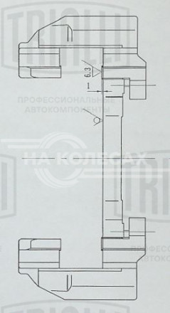Скоба переднего тормозного суппорта для автомобилей Ford Focus II (05-)
