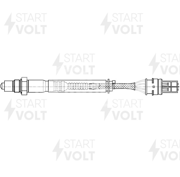 Датчик кислорода для автомобилей BMW 5 E60 (03-) 2.5i/3.0i/3 E90 (05-) 2.0i 470 мм после катализатора