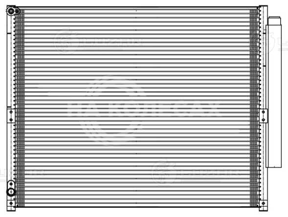 Радиатор кондиционера для автомобилей Land Cruiser Prado (120) (02-) M/A